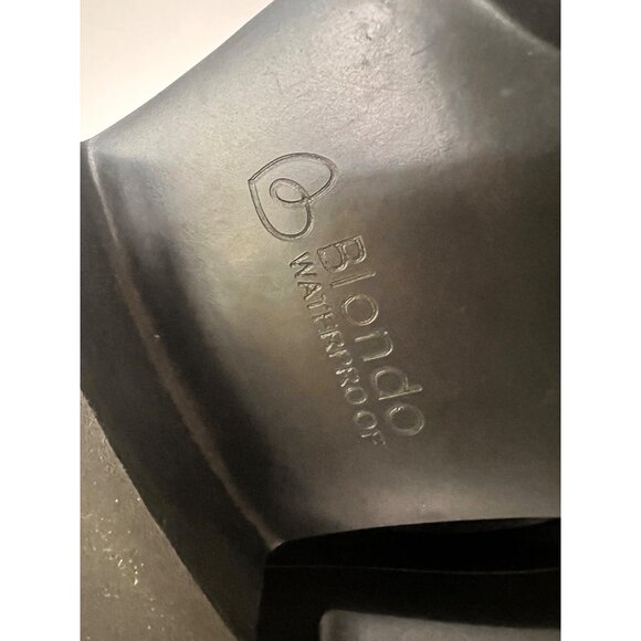 Blondo Cecilia Waterproof Combat black leather Boot Size 8 M - Picture 6 of 9